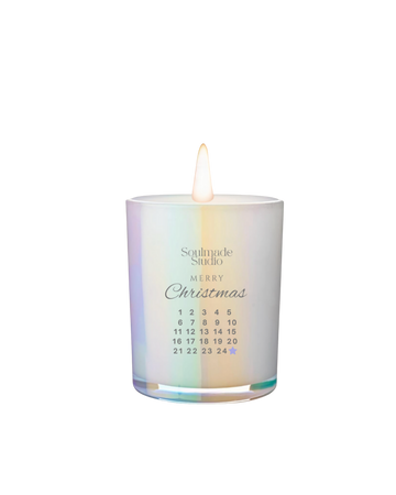 Vela de Calendario de Adviento Feliz Navidad - Manzana y Canela