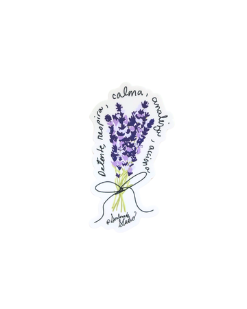 Detente, respira, calma, analiza y acciona sticker