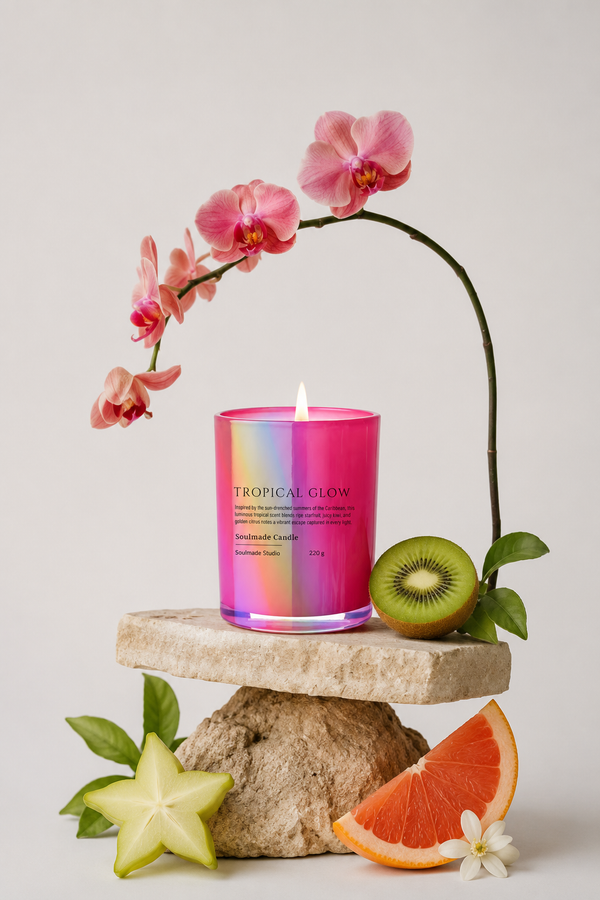 Tropical glow Candle | Starfruit & kiwi