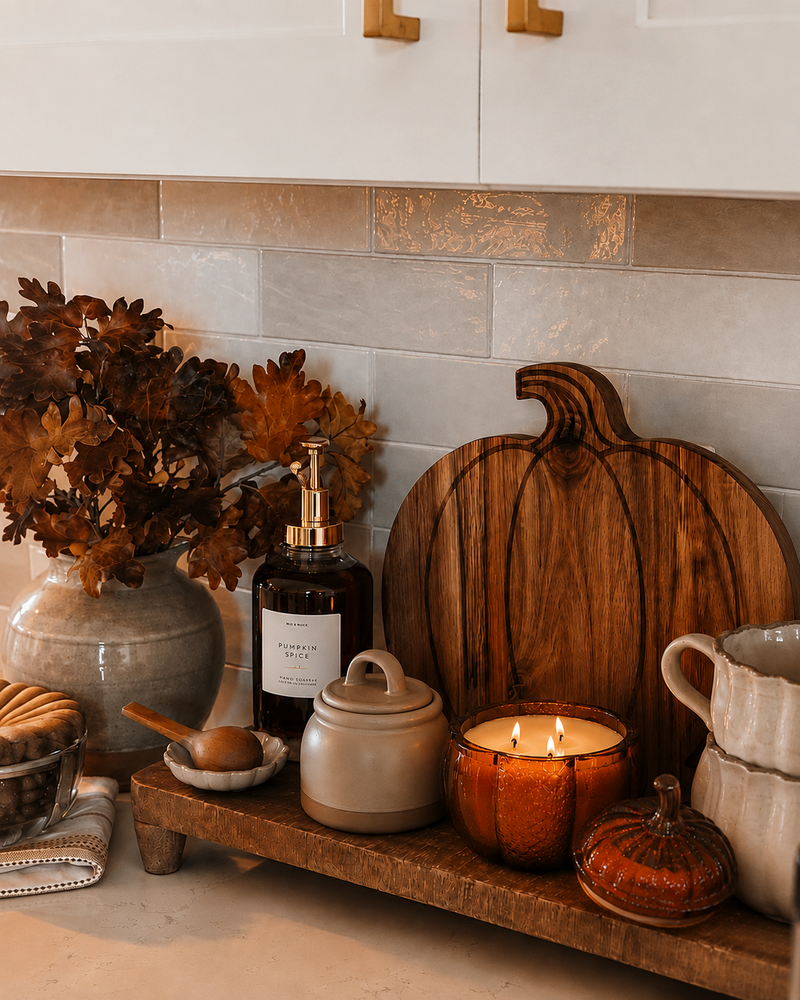 Autumn Vibes Pumpkin Jar Candle | Manzana, canela y cedro