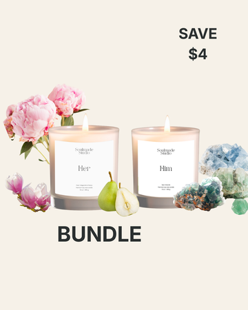 Balance Duo – Her & Him Candle Bundle -  Magnolia & Peony + Sea Minerals