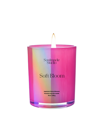 Vela Soft Bloom - Flores de cerezo