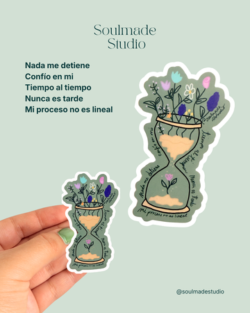 Tiempo al tiempo para Florecer sticker